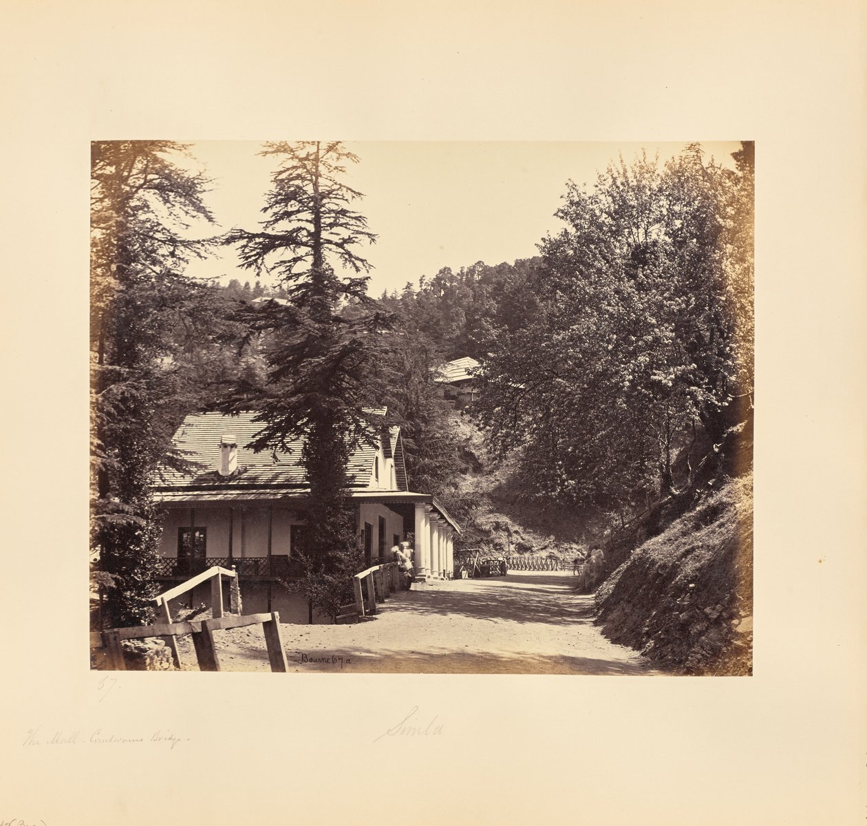 Simla; The Mall, Combermere Ridge by Samuel Bourne