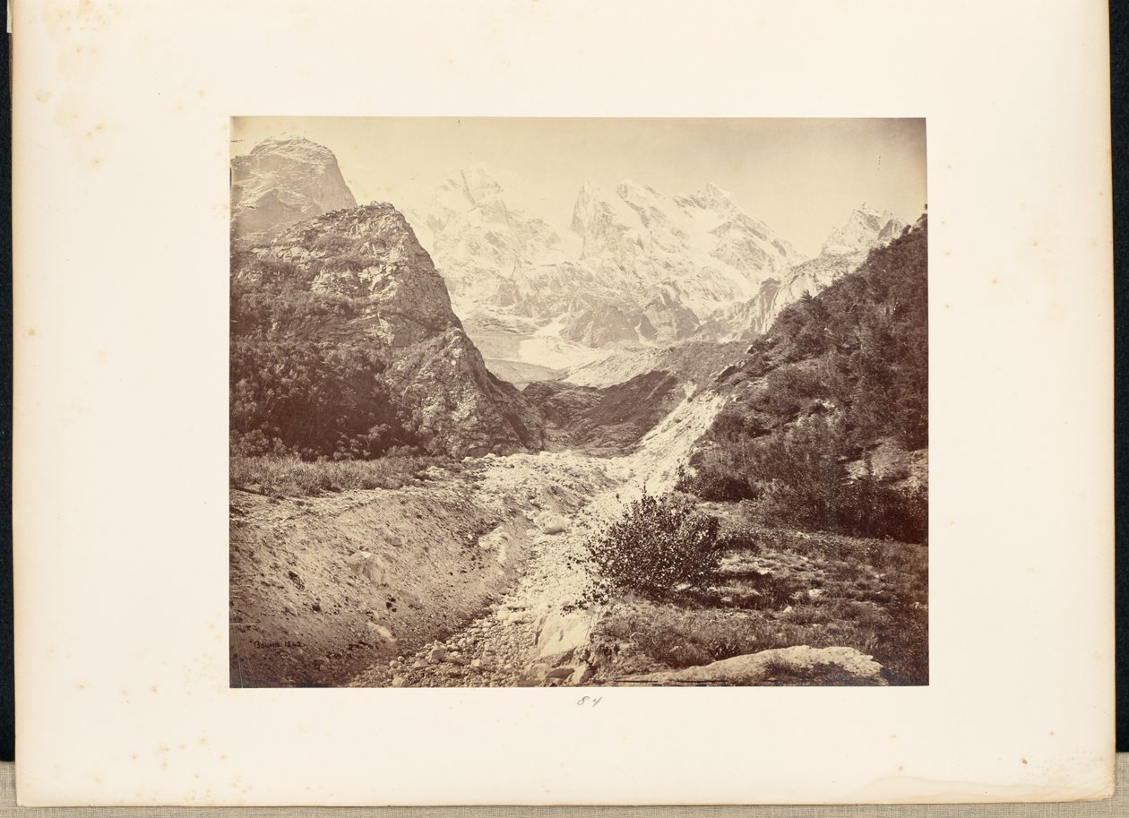 Snowy Peaks near the Gangotri Glacier by Samuel Bourne
