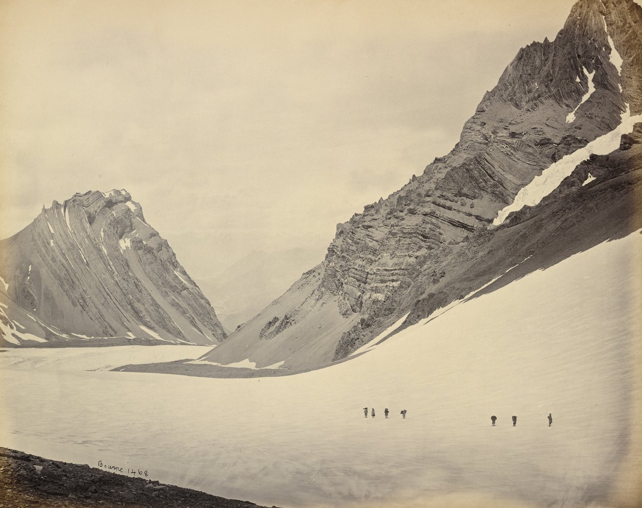 The Manirung Pass - Elevation 18,600 Feet by Samuel Bourne