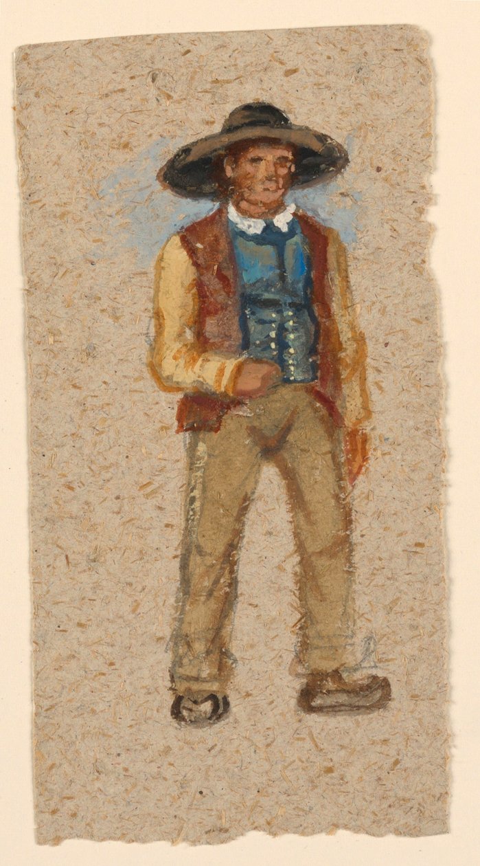 Sketch of a French Peasant, 1874 by Samuel Colman