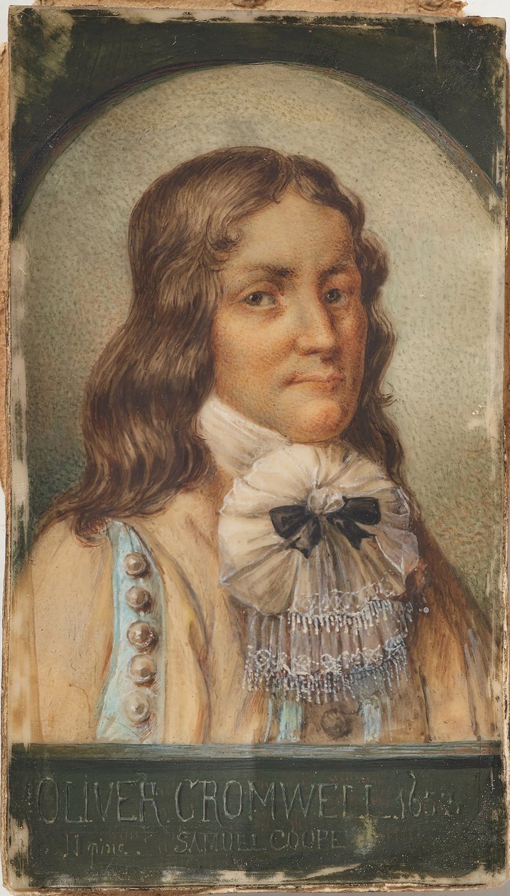 Portrait of Oliver Cromwell by Samuel Cooper