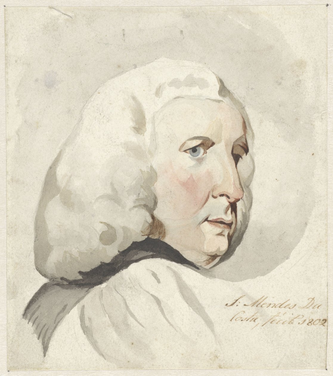 Head of a Man, Facing Right by Samuel Henri Mendes da Costa