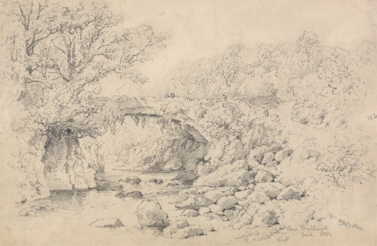Pont Mallwyd by Samuel Henry Baker