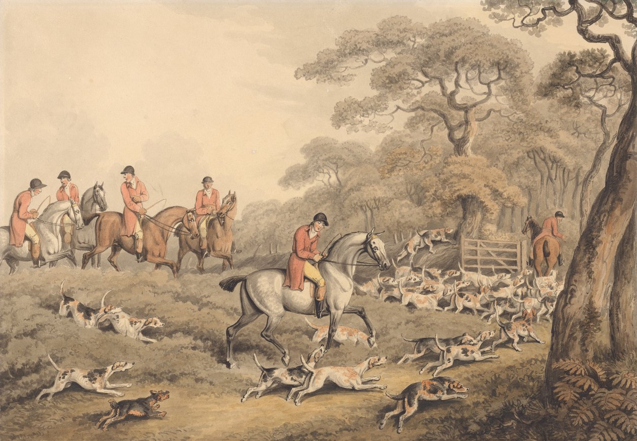 Foxhunting: Going to Cover by Samuel Howitt