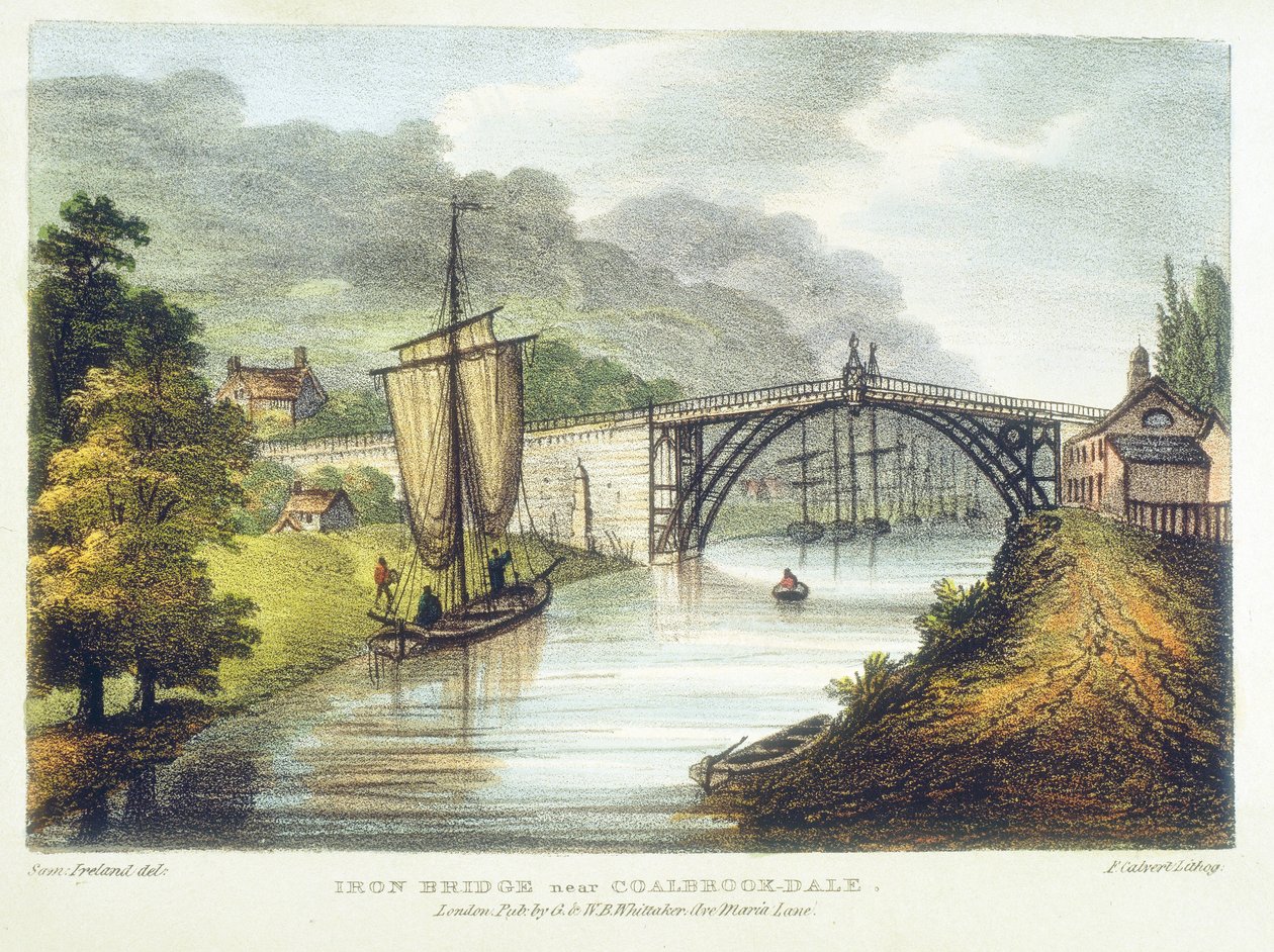 Iron Bridge Across the Severn at Ironbridge, Coalbrookdale, England, Built 1779 by Samuel Ireland