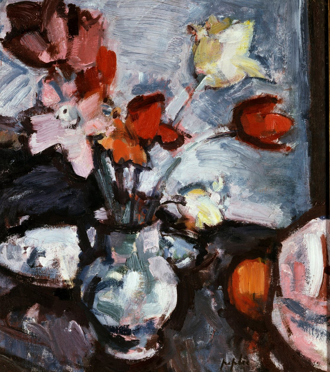 Still Life with Tulips by Samuel John Peploe by Samuel John Peploe
