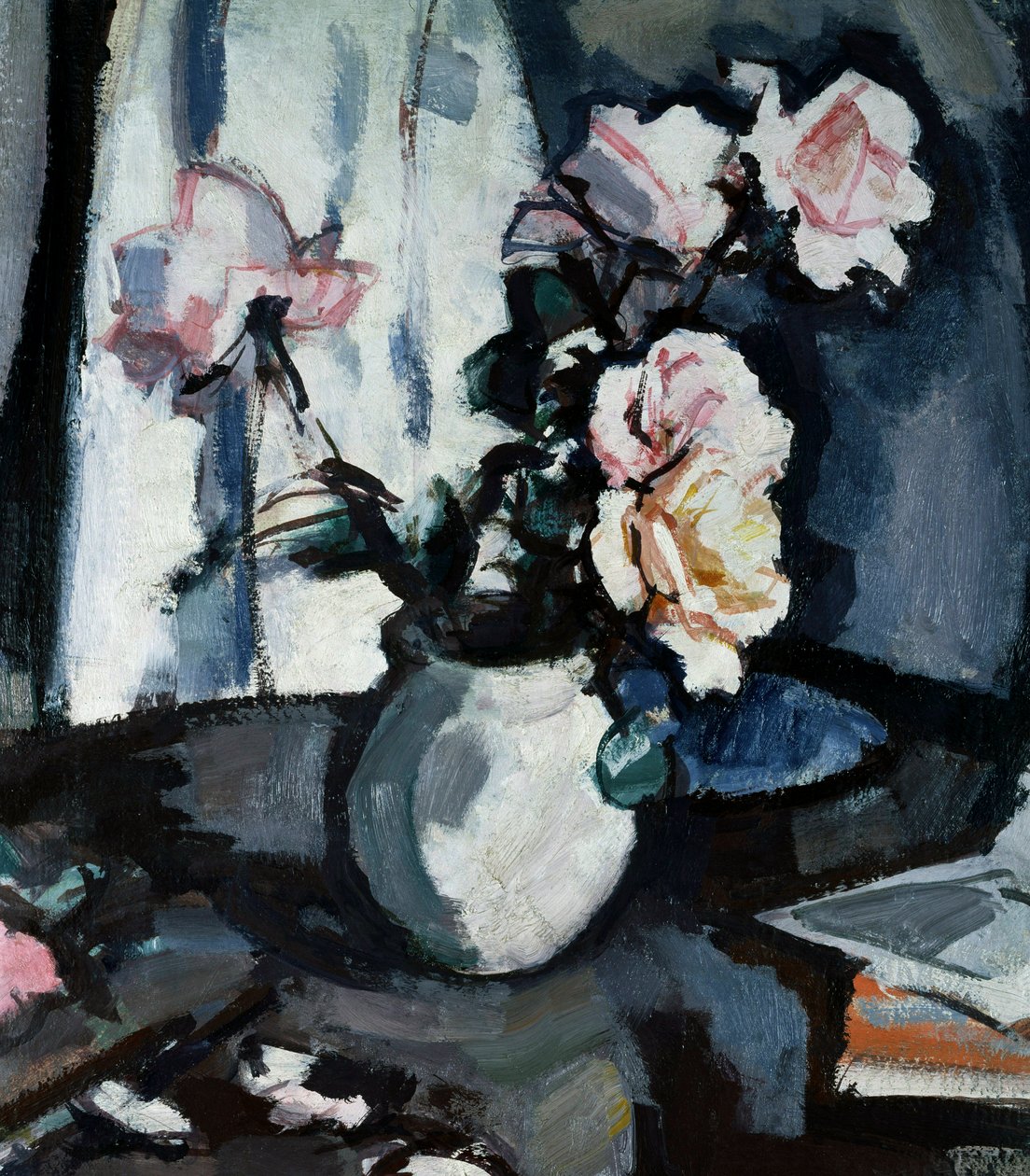 Still Life with Roses in a Vase by Samuel John Peploe