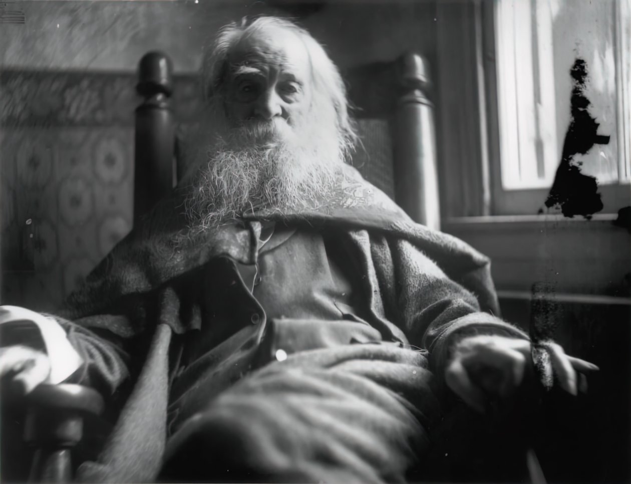 Walt Whitman in Camden, N.J. by Samuel Murray