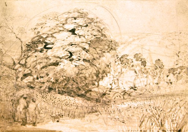 A Path Through a Cornfield, c.1832-33 by Samuel Palmer