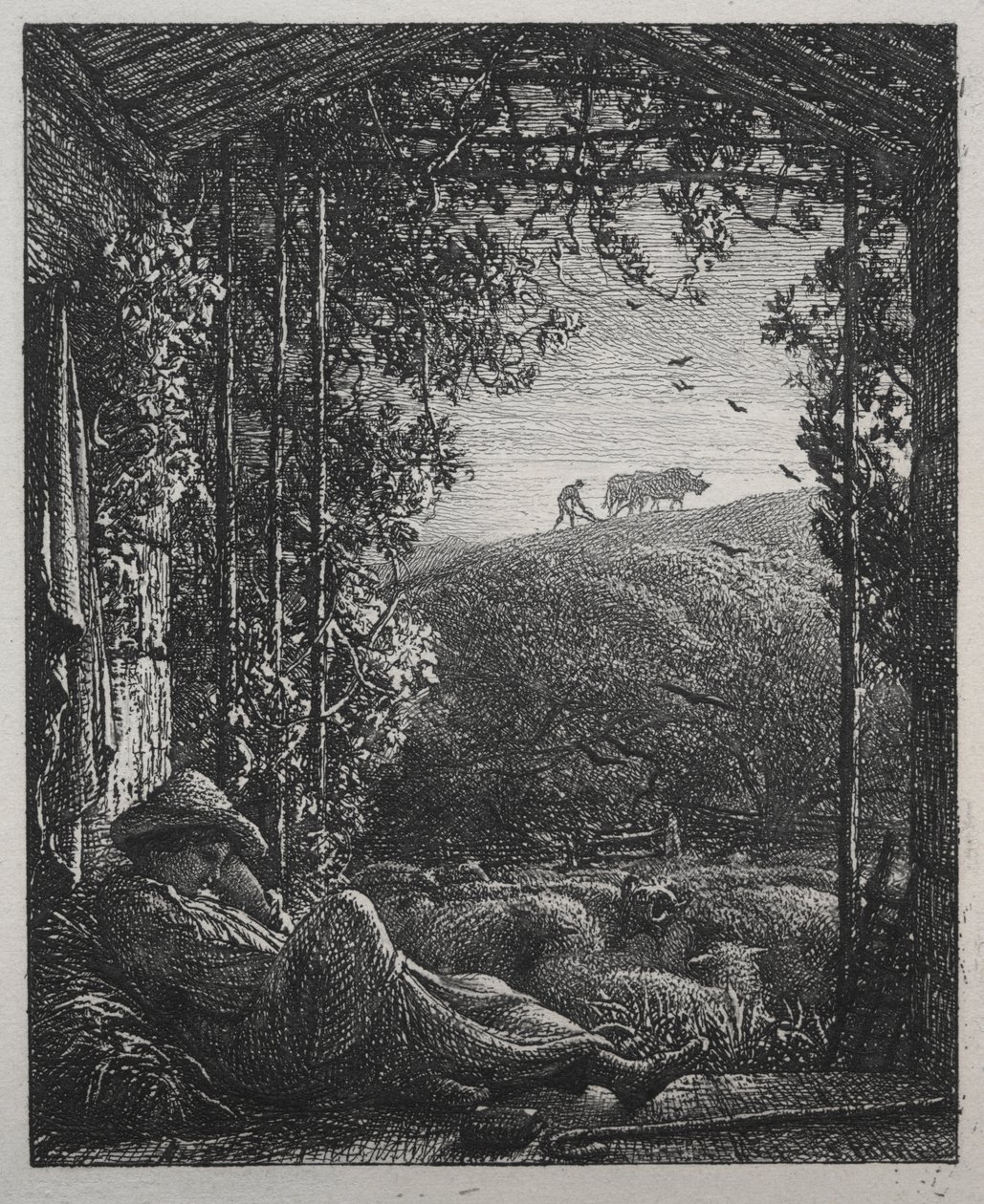 The Sleeping Shepherd by Samuel Palmer