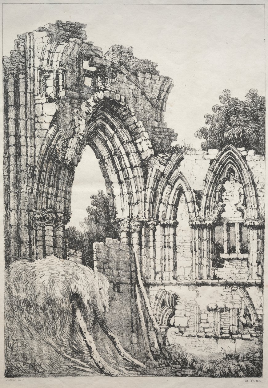 At York, Ruins by Samuel Prout