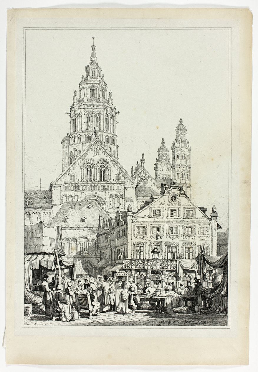 Cathedral at Mayence by Samuel Prout
