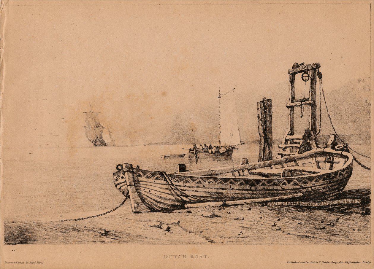 Dutch Boat by Samuel Prout