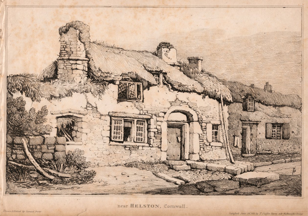 Near Helston, Cornwall by Samuel Prout