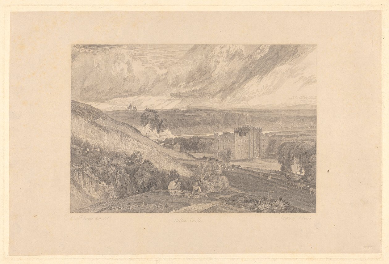 Hylton Castle, County of Durham by Samuel Rawle