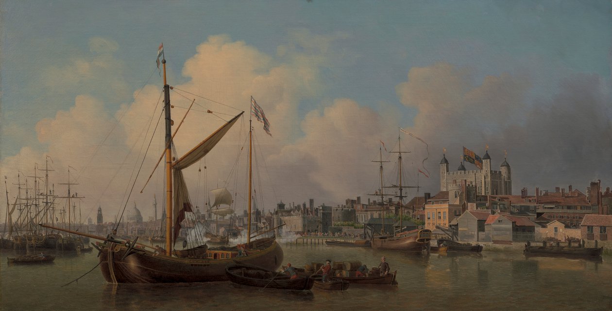 A View of the Tower of London, Supposed on his Majesty