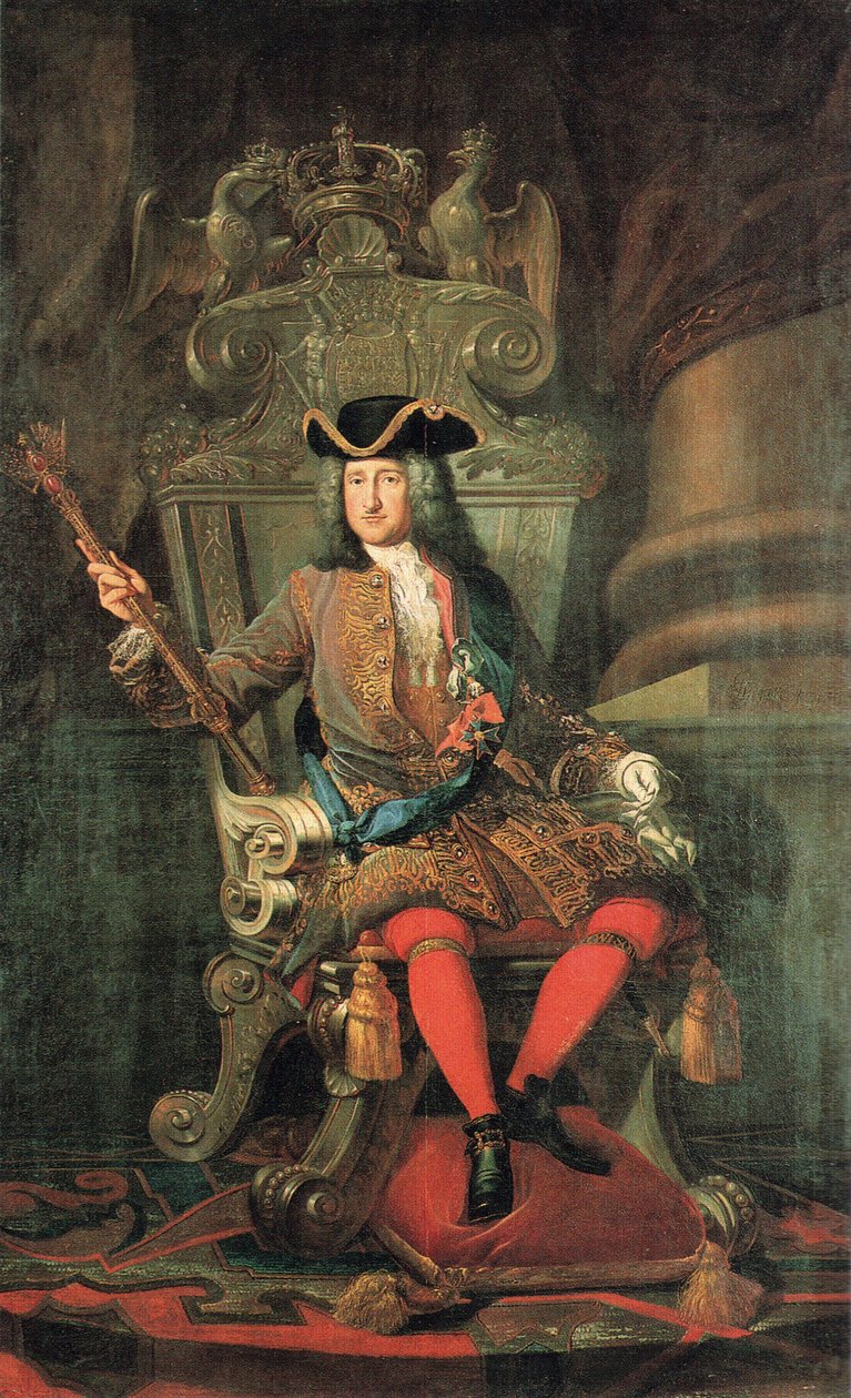 King Frederick I of Prussia on the Silver Throne by Samuel Theodor Gericke