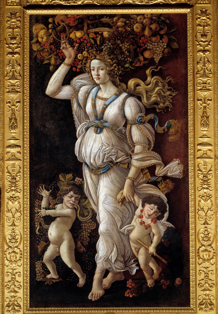 Autumn or Allegory Against Wine Abuse by Sandro Botticelli