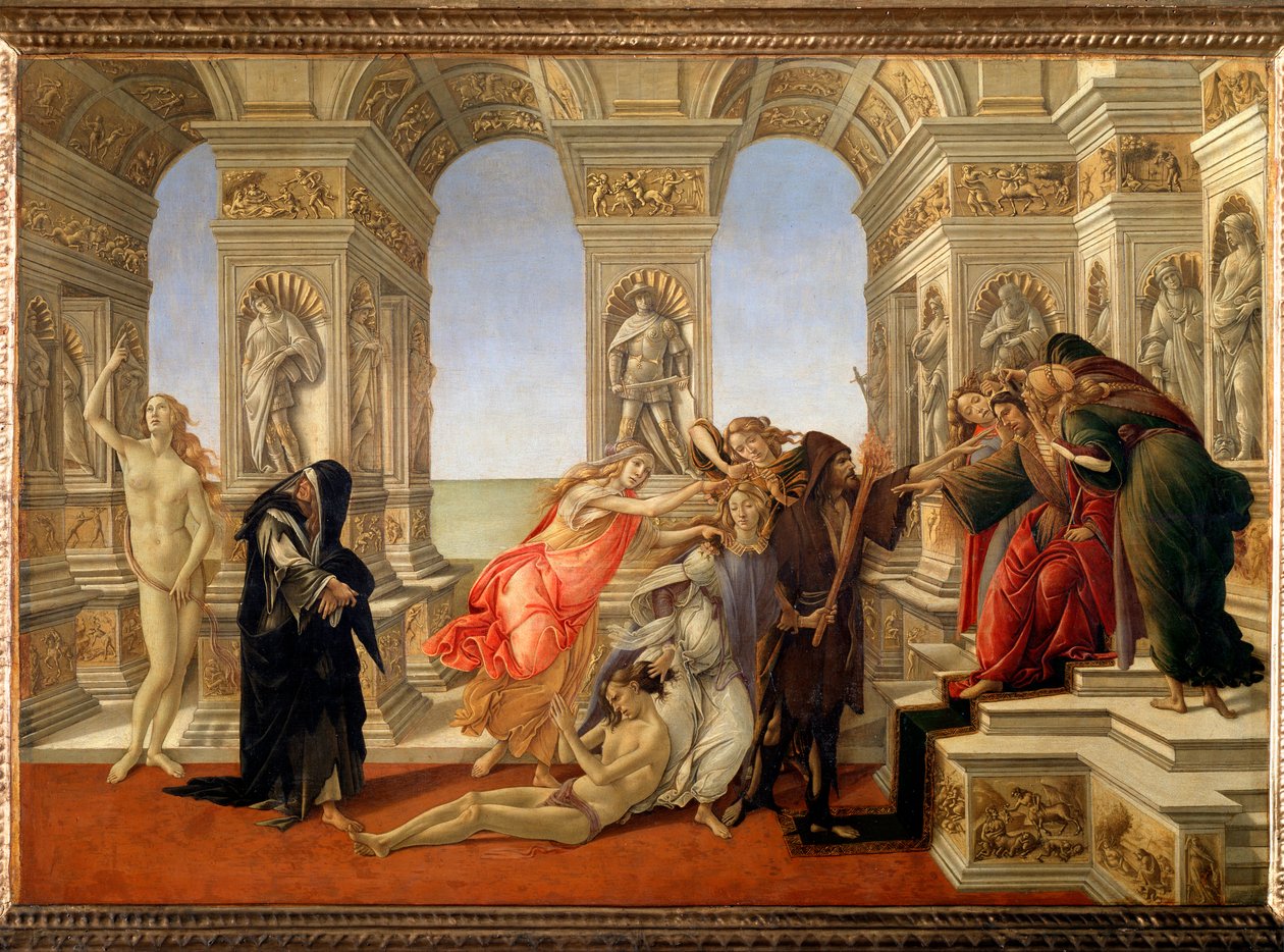 The Calumny of Apelles by Sandro Botticelli