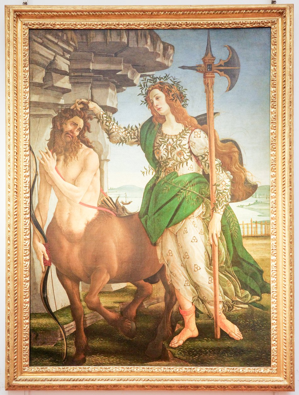 Pallas and the Centaur by Sandro Botticelli