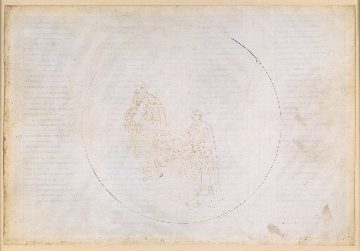 The Divine Comedy, Paradiso XVI. Fifth Planetary Sphere (Heaven of Mars): Cacciaguida Laments the Moral Decline in Florence by Sandro Botticelli