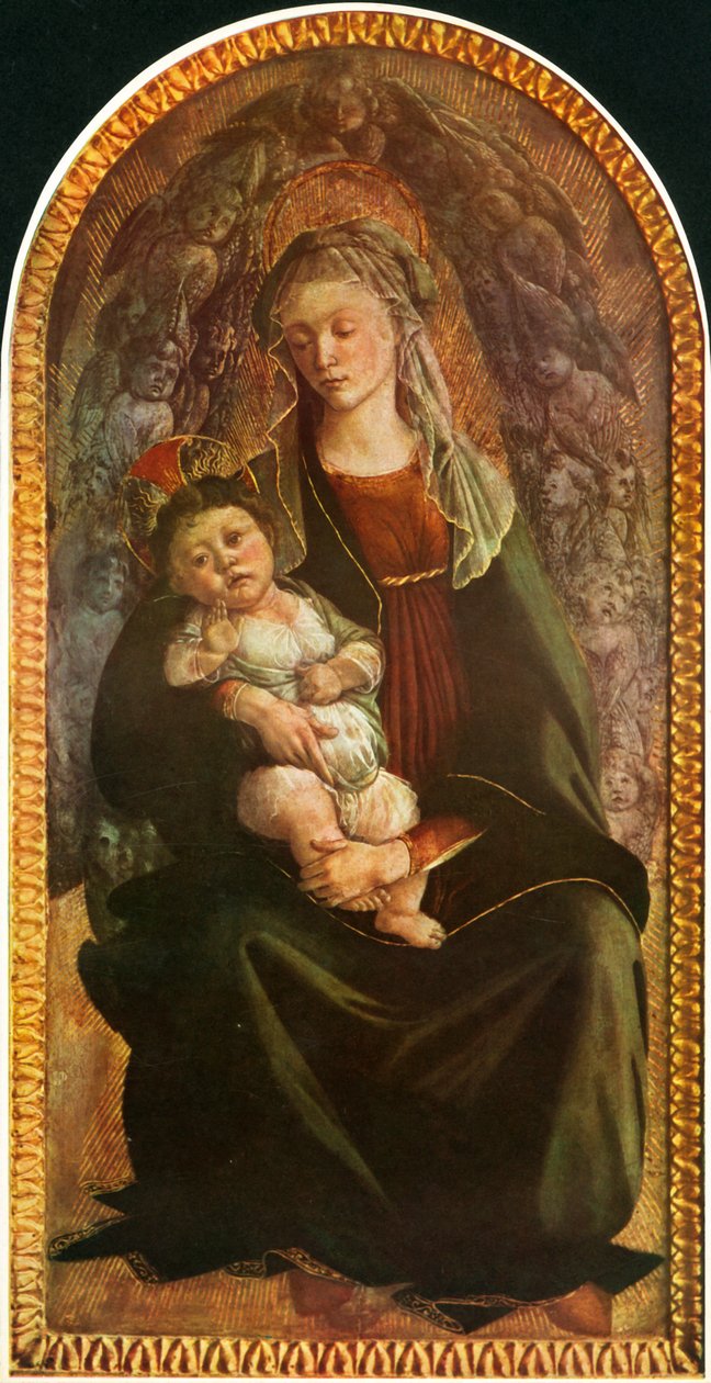 Madonna in Glory with Seraphim, c. 1469-1470 by Sandro Botticelli