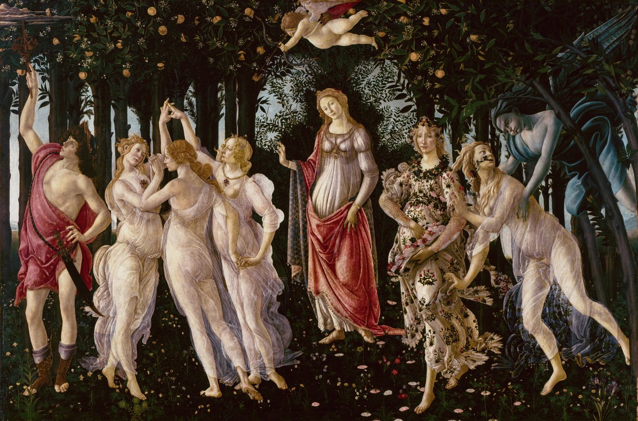 【イタリア画家】I MAESTRI DEL COLORE BOTTICELLI Primavera, c1478 by Sandro Botticelli: Buy fine art print