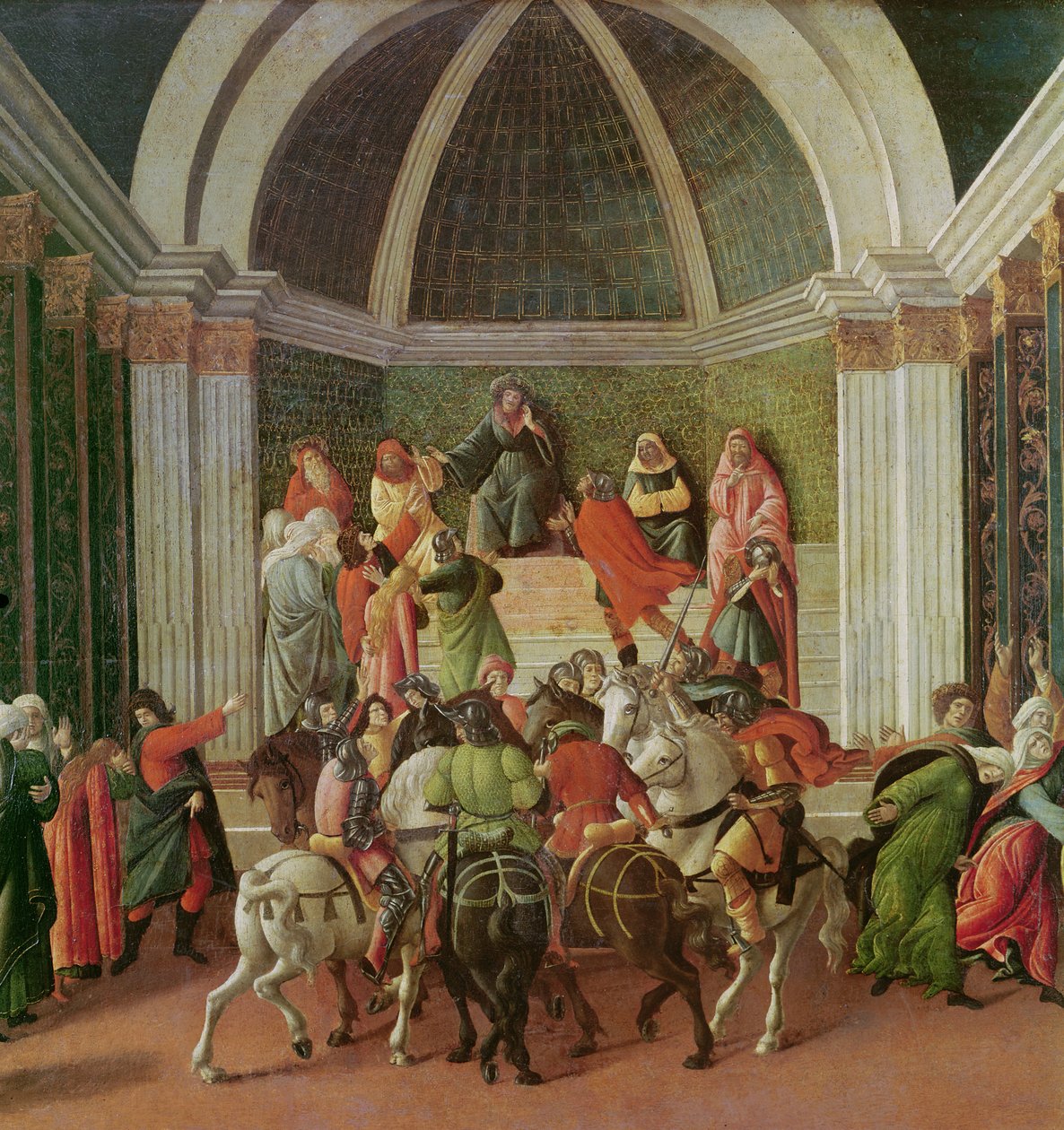 The Story of Virginia (detail of the centre: Virginia is judged and ...