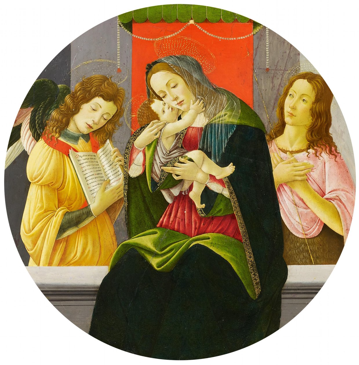 Madonna with the Child, John the Baptist and an Angel by Sandro Botticelli and workshop