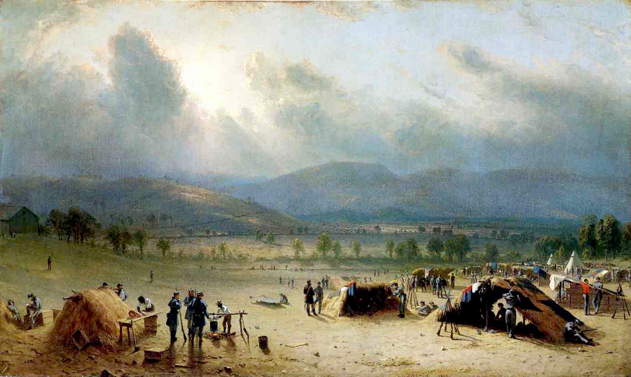 The 7th US Regiment near Frederick, Maryland, 1863 by Sanford Robinson Gifford