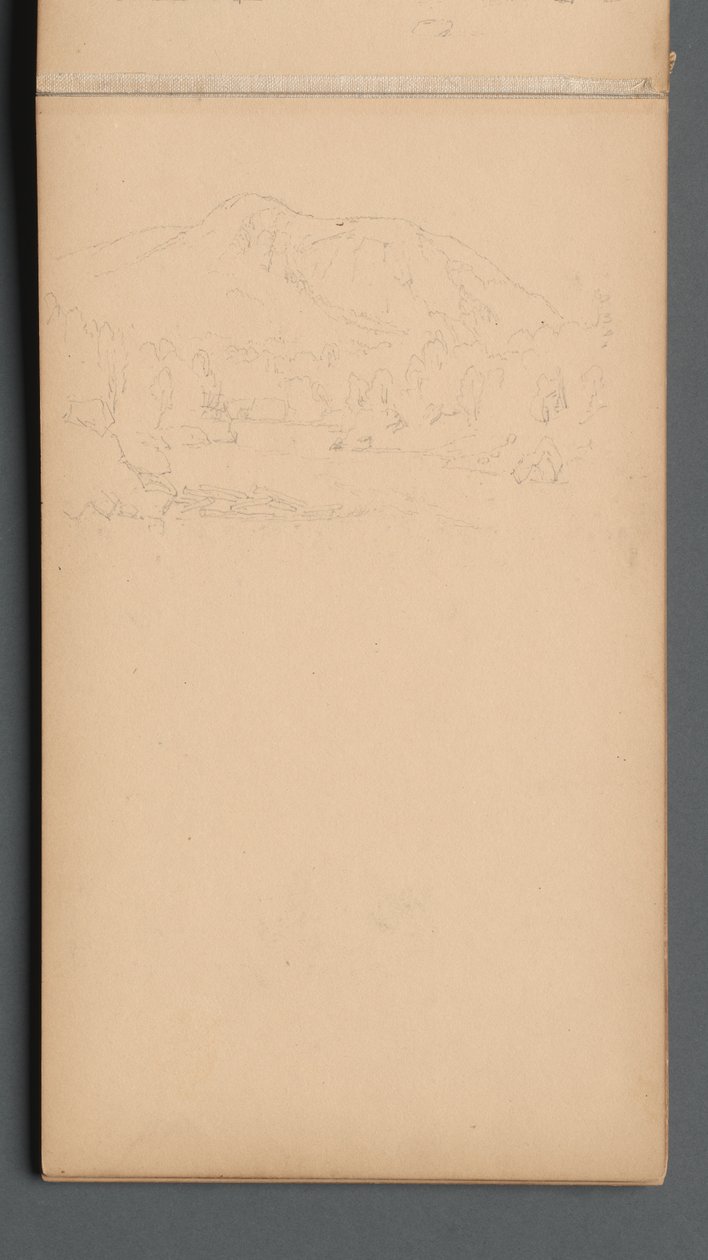 Sketchbook, Page 08: Carter Mountain (?) by Sanford Robinson Gifford