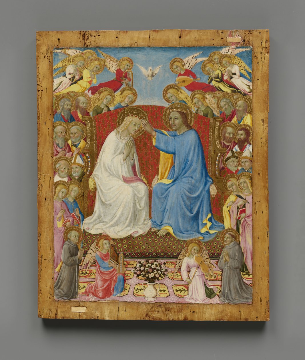 The Coronation of the Virgin with Eighteen Saints and Fourteen Angels by Sano di Pietro
