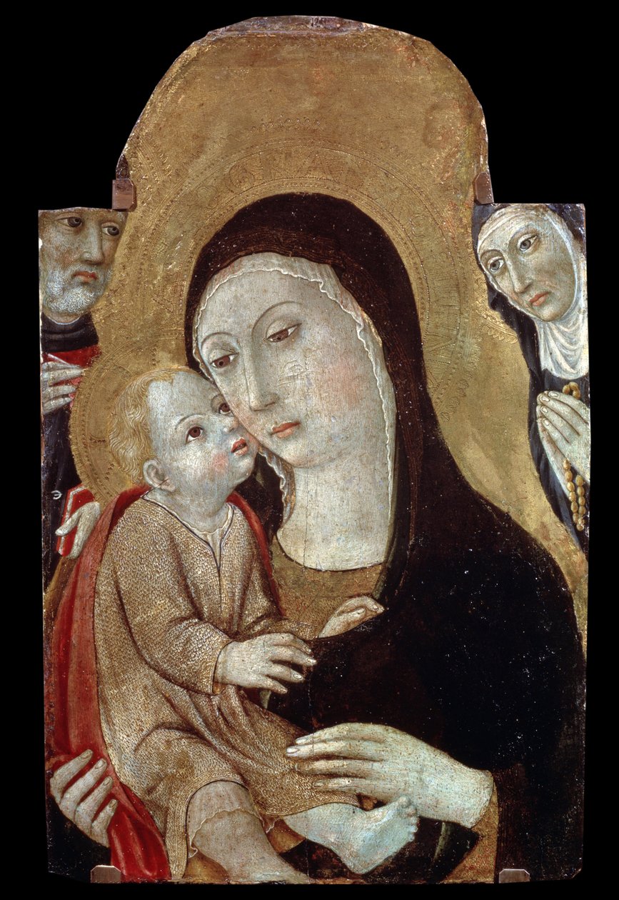 The Virgin and Child with Saints by Sano di also Ansano di Pietro di Mencio Pietro