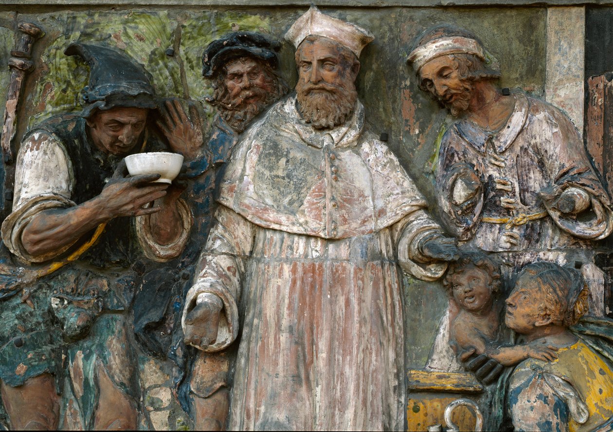 The Seven Works of Mercy, Give a Drink to Those Who Are Thirsty by Santi Buglioni