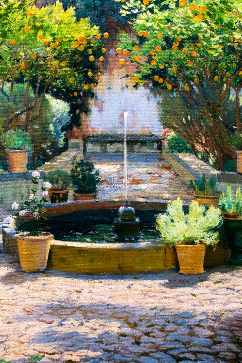 The Court of Orange Trees by Santiago Rusinol i Prats