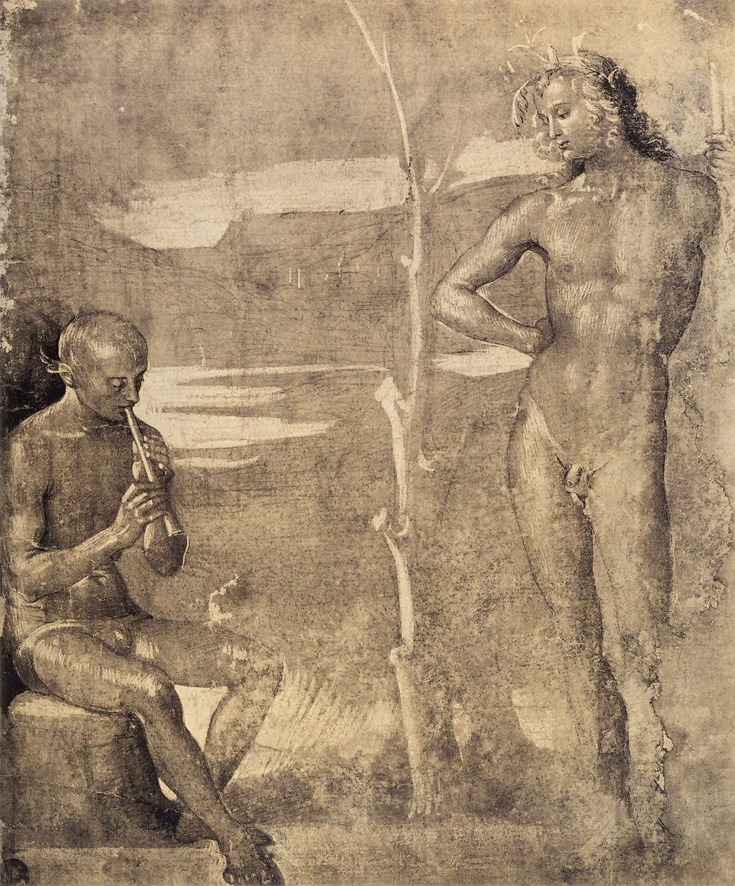 Preparatory Drawing for Apollo and Marsia by Raffaello Sanzio Raphael
