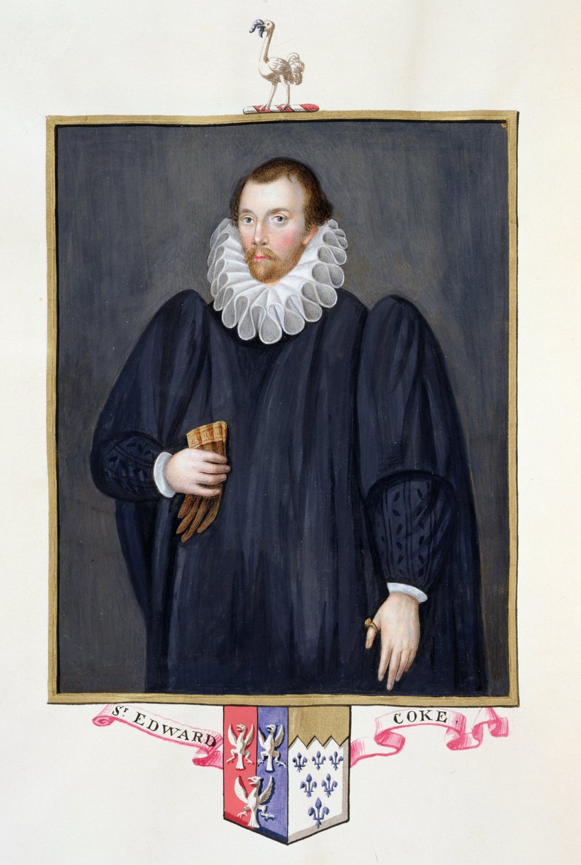 Portrait of Edward Coke (1552-1634) from 