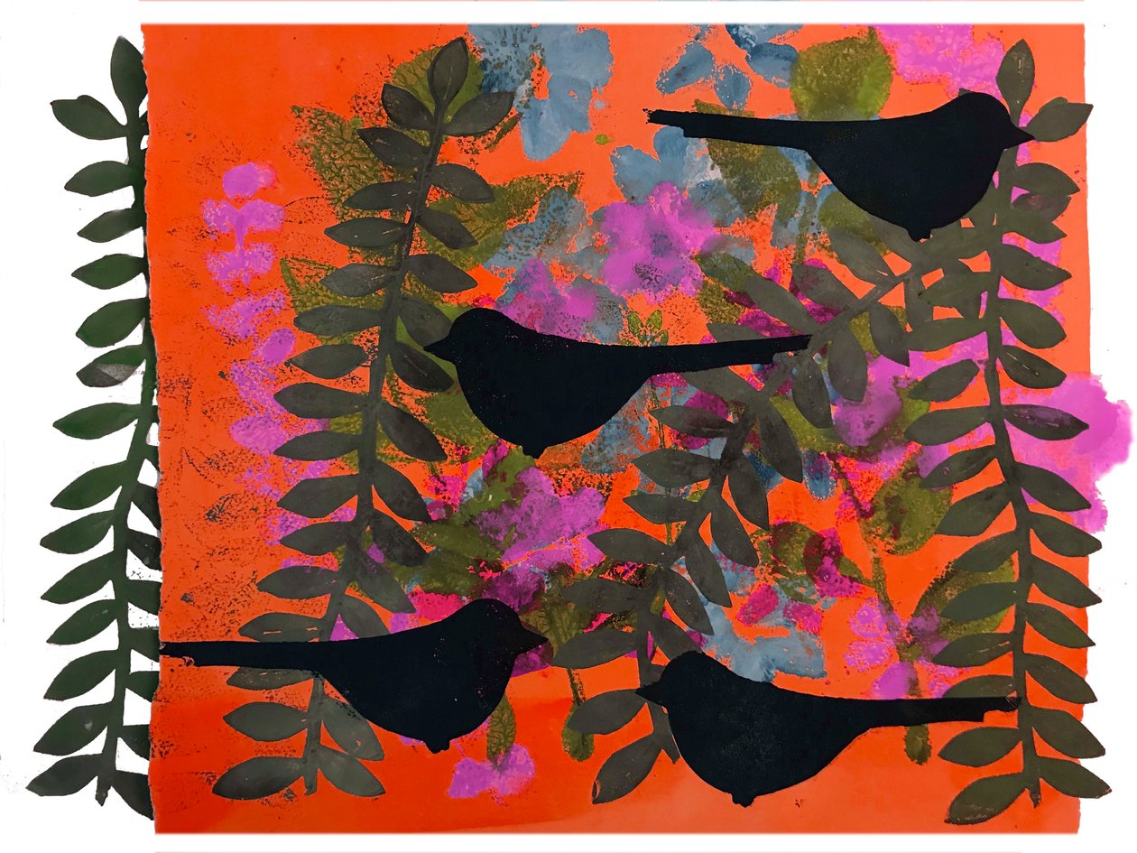 Four Blackbirds by Sarah Thompson Engels