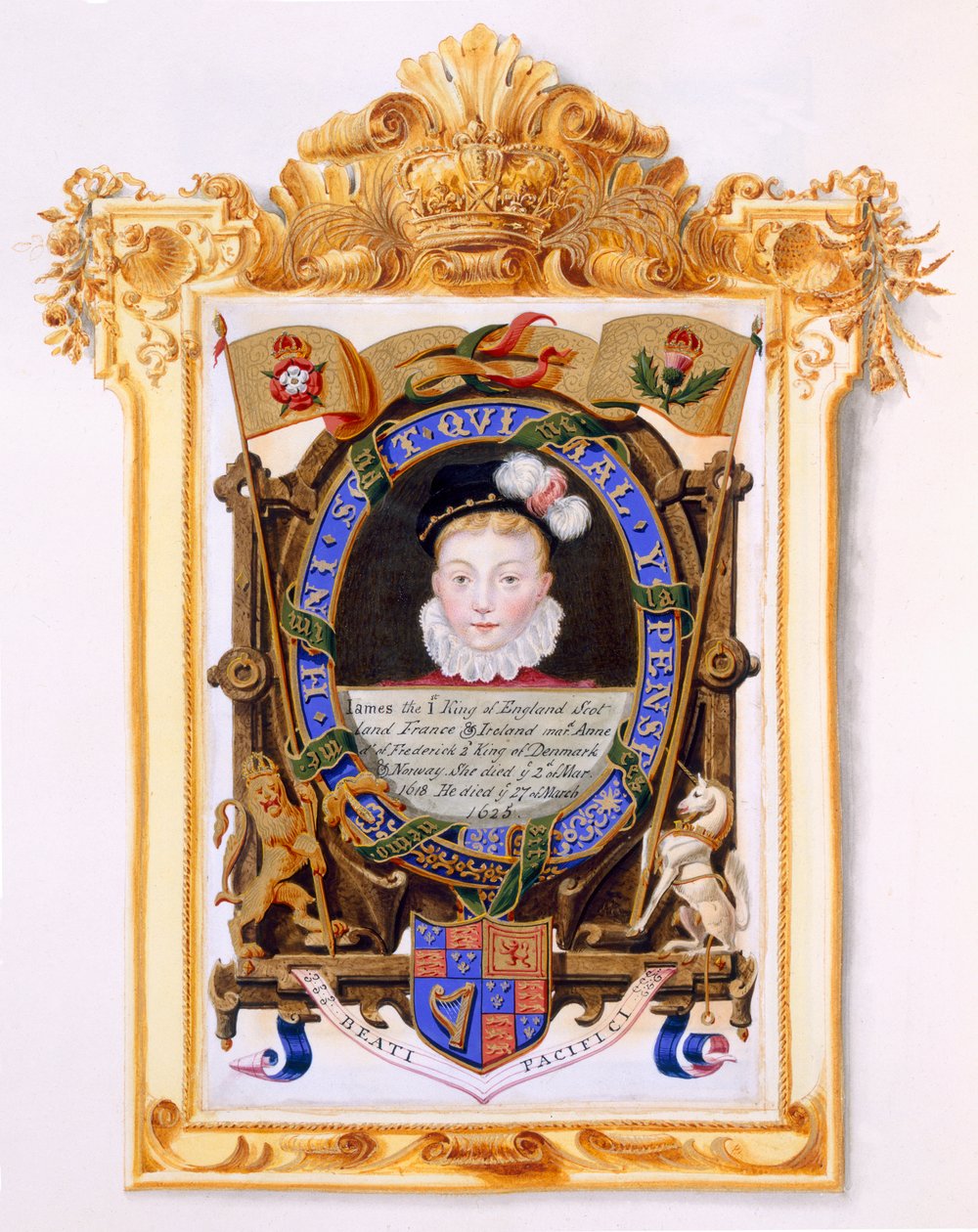 Portrait of James VI of Scotland Later James I of England as a boy from 