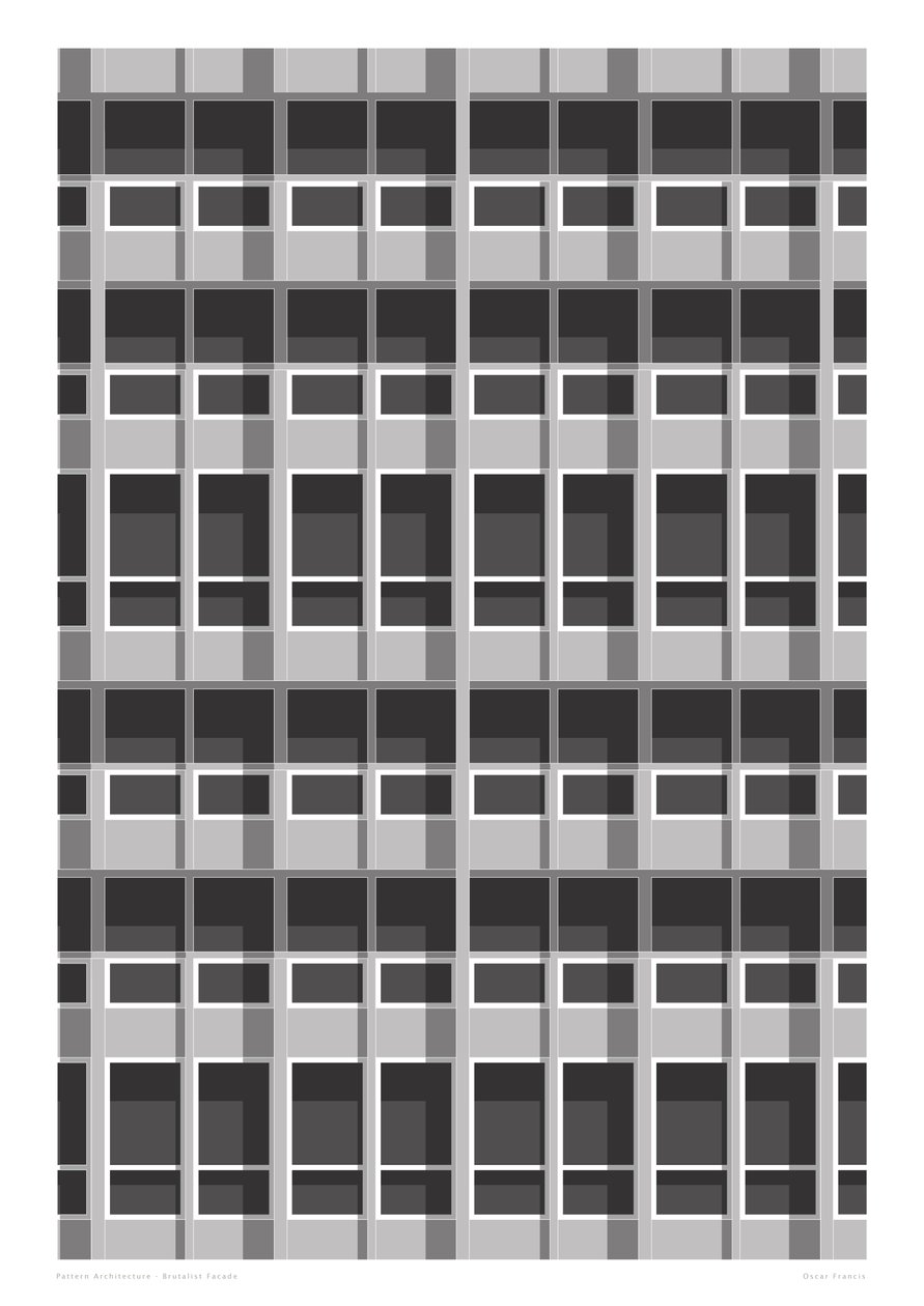 Brutalist Facade, 2015 by Sarah Evans