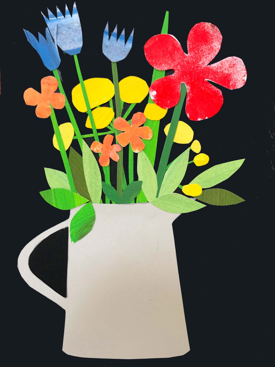 Vase with Flowers by Sarah Thompson-Engels