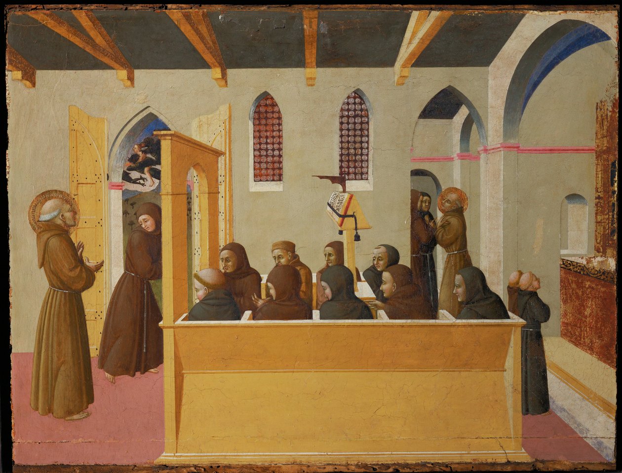 The Damnation of the Soul of the Miser from Citerna by Sassetta (c.1392 1450)