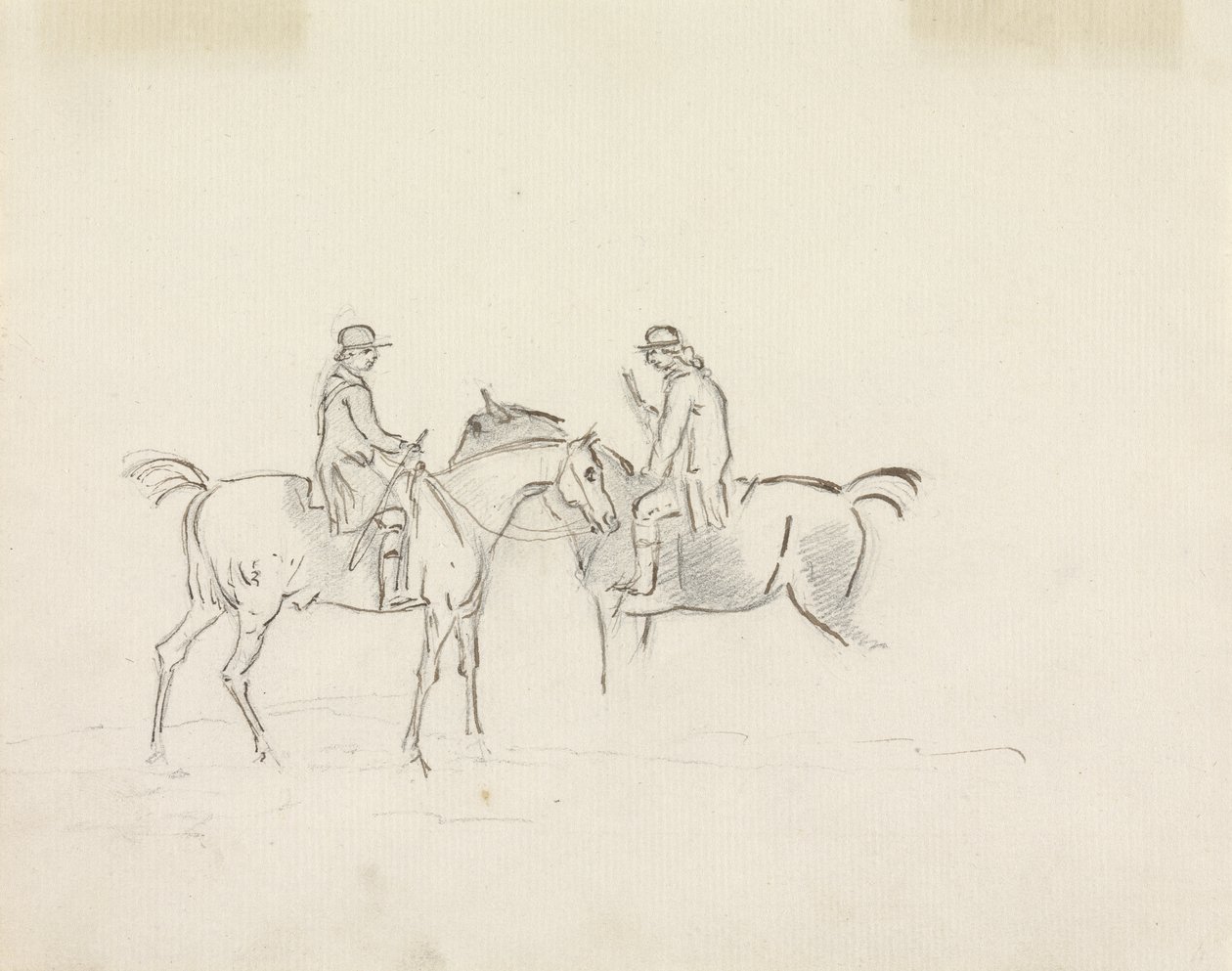 Two Riders Conversing by Sawrey Gilpin