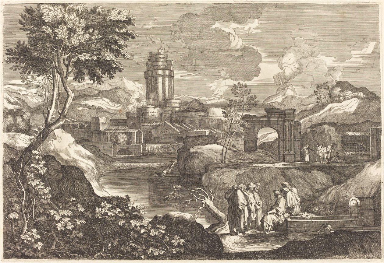 Jesus Telling the Parable of the Father who Sends his Workers to his Vineyard by Sébastien Bourdon
