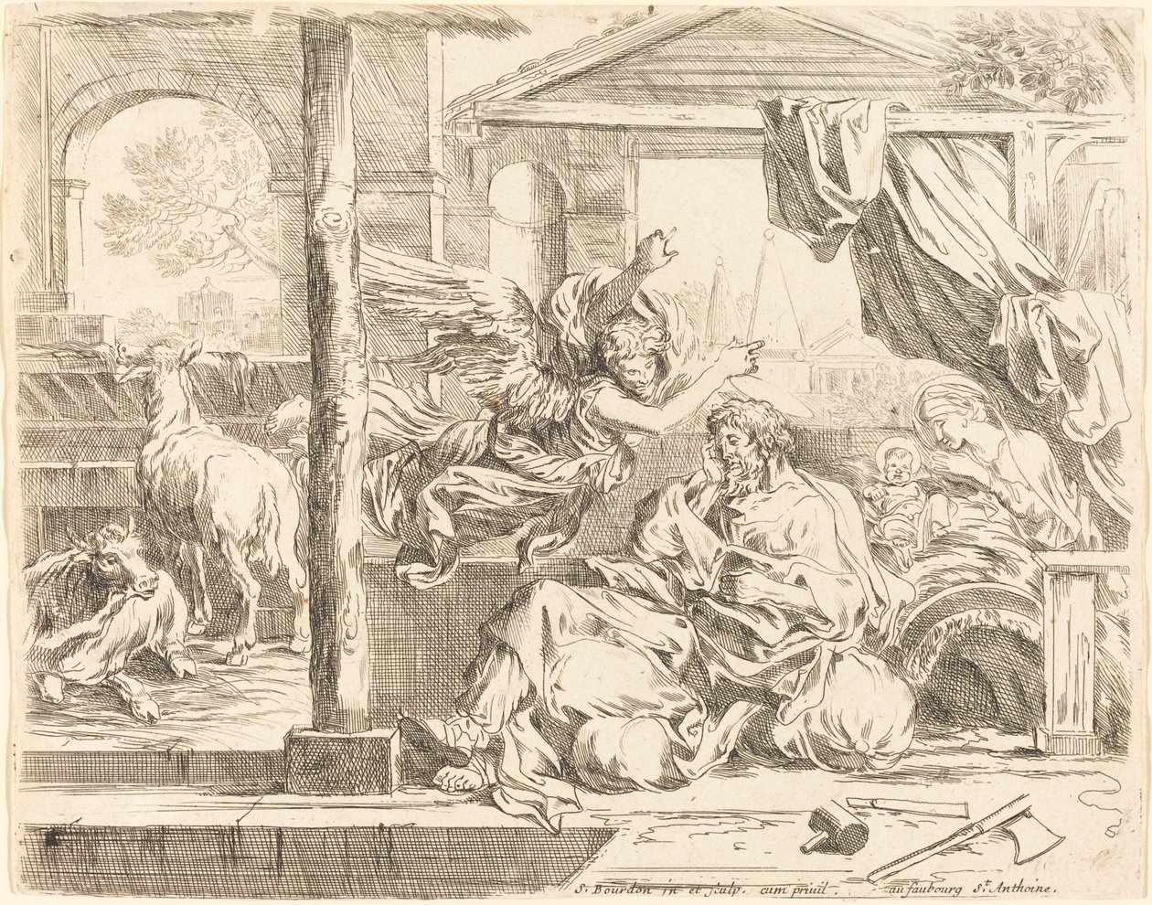 The Dream of Saint Joseph by Sébastien Bourdon