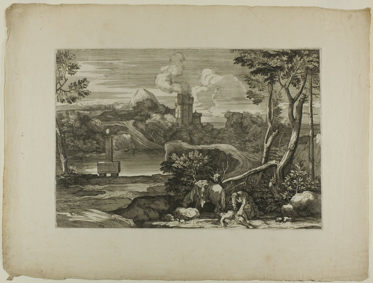 The Good Samaritan Anoints the Man Left for Dead with Oil and Water by Sébastien Bourdon