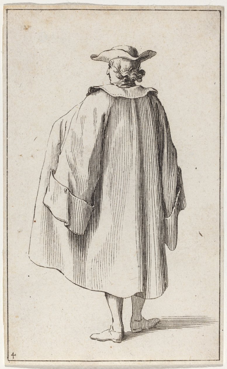 Standing Man Viewed from Behind by Sébastien Le Clerc the elder