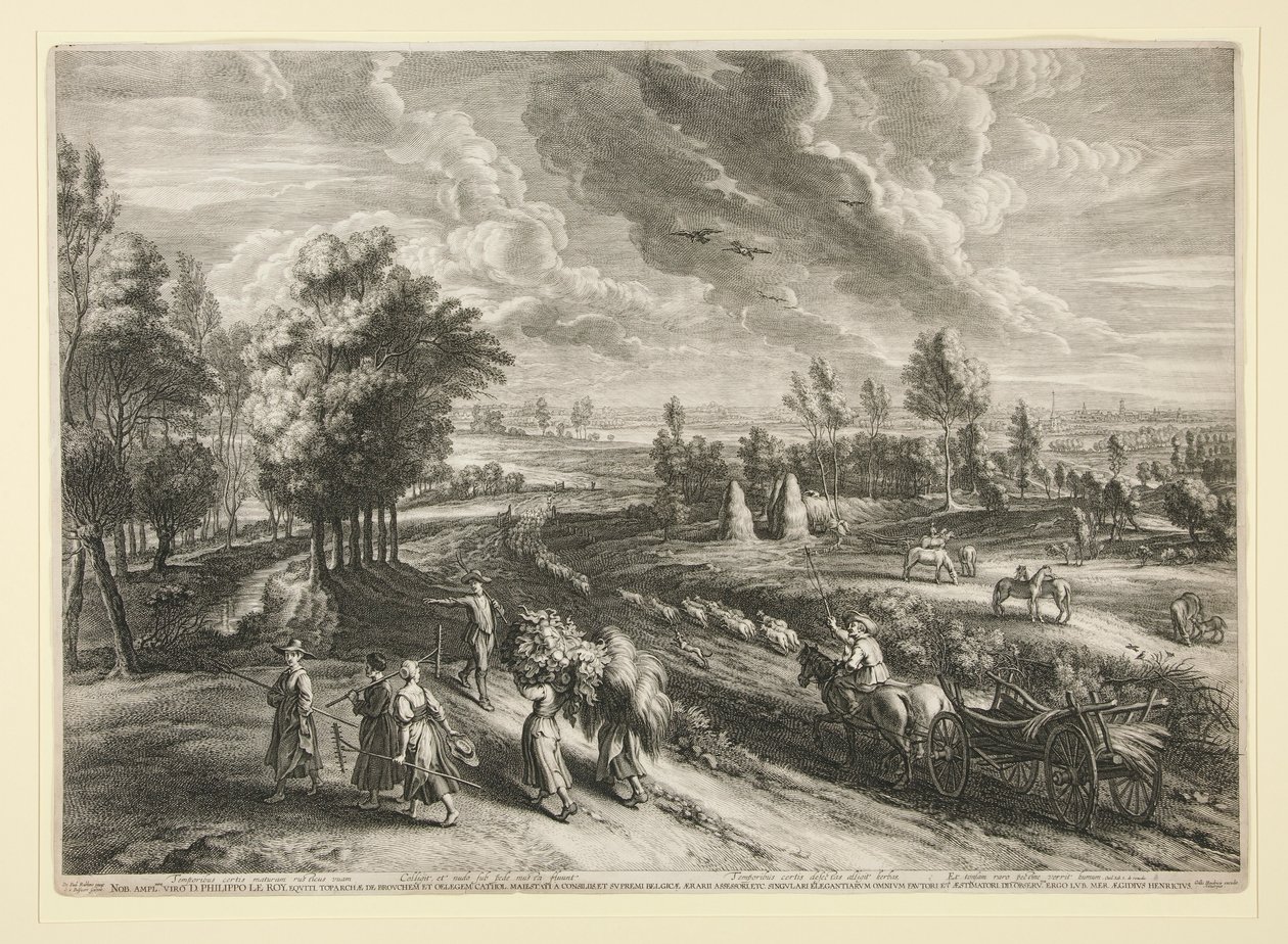 View of Malines, from the Set of the Large Landscapes by Schelte Adams Bolswert