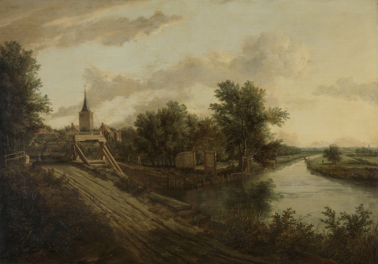 Landscape with Rolling Bridge by School of Jacob van Ruisdael