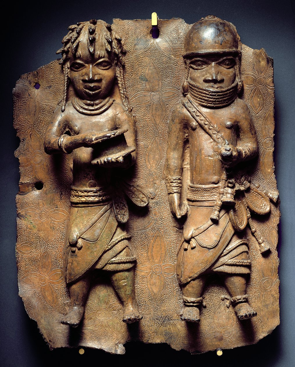 Benin Plaque, ritual to strengthen the Oba
